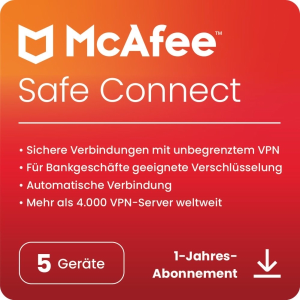 McAfee VPN Safe Connect - www.software-shop.com.de