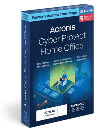 Acronis Cyber Protect Home Office Advanced, 5 Geräte - 1 Jahr + 500 GB Cloud-Speicher, ESD