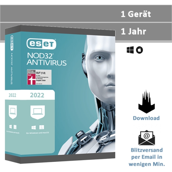 ESET NOD32 Antivirus 2022 - www.software-shop.com.de