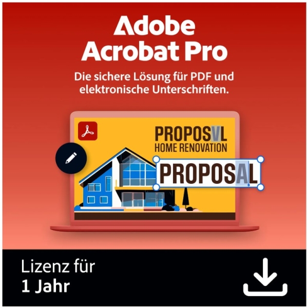 Adobe Acrobat Pro 1 Jahr