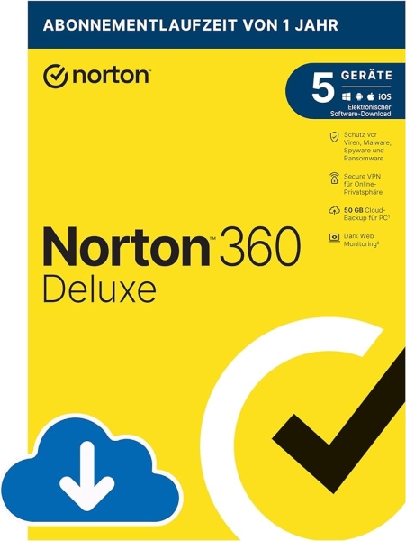 Symantec Norton 360 Deluxe inkl. 50 GB