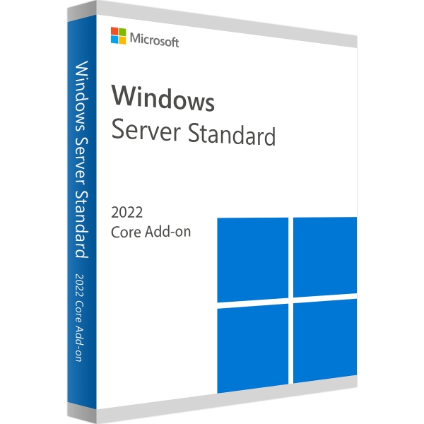 Windows Server 2022 Standard Additional License, Systembuilder, +2 Kerne, NEU