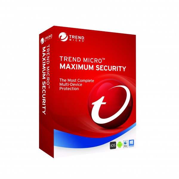 Trend Micro Maximum Security 2019, 3 Geräte - 2 Jahr, ESD, Download