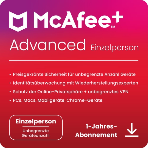 McAfee Advanced Individual - www.software-shop.com.de