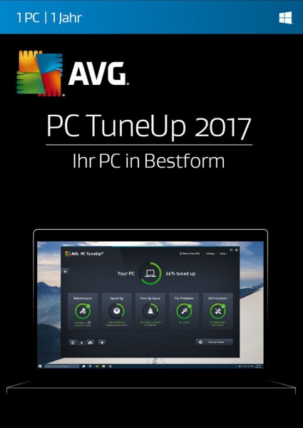 AVG PC TuneUp 2017, 1 Gerät - 1 Jahr, Download, Win