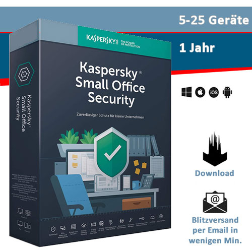 Kaspersky Small Office Security Vers. 8 (5-25 Geräte), Download (2021)