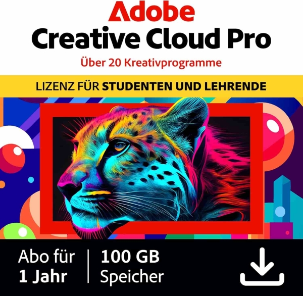 Adobe Creative Cloud Pro Student & Teacher – 1 Jahr Download