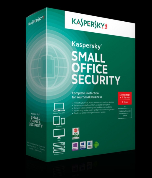 Kaspersky Small Office Security 5, 5 PC + 5 Mobile + 1 Server - 1 Jahr Win, Download