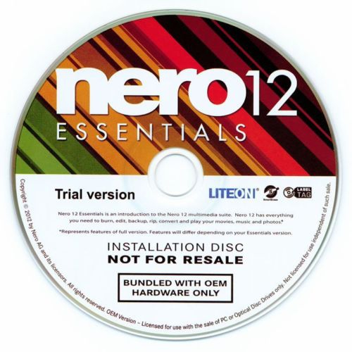 Nero 12 Essentials OEM, CD/DVD *NEU* - Brennsoftware