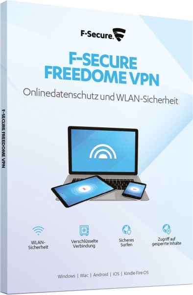 F-Secure Freedome VPN 2018, 5 Geräte - 1 Jahr, Download