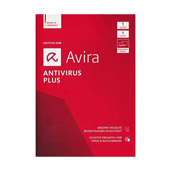 Avira Antivirus Plus 2018, 1 Gerät - 1 Jahr, Download