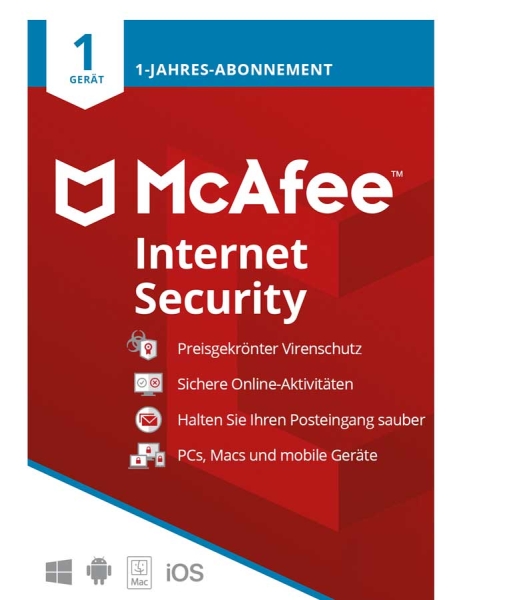 McAfee Internet Security 2022 - www.software-shop.com.de