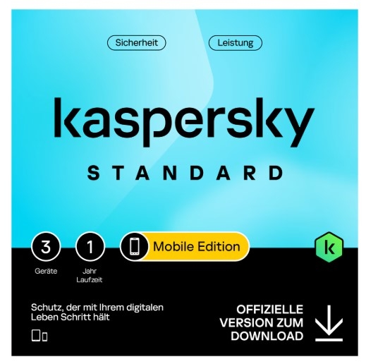 Kaspersky Standard - Mobile Edition - 2026 - Schutz für Android & iOS