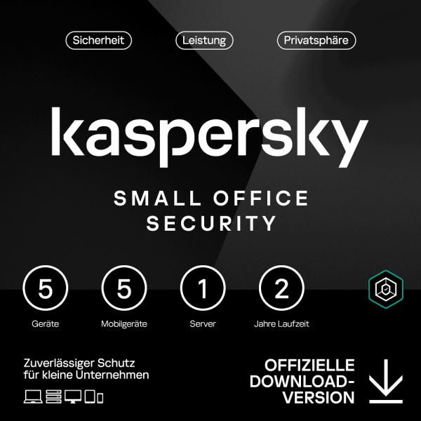 Kaspersky Small Office Security 2026 – 1 Server + 5 Geräte + 5 Mobile Lizenz