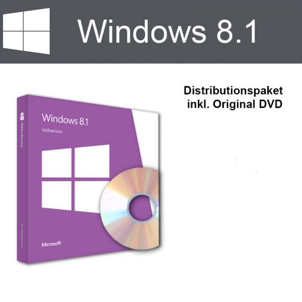 Windows 8.1 OEM inkl. DVD - 32-bit