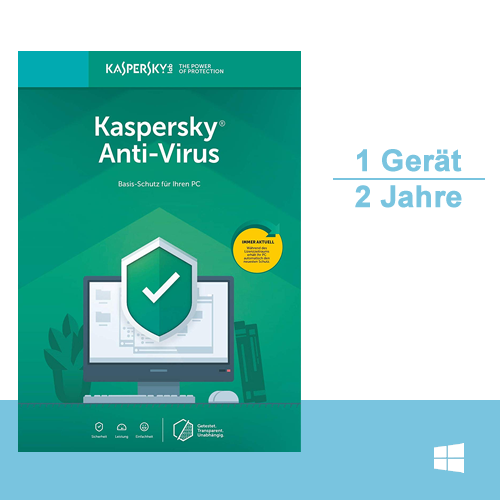 Kaspersky Anti-Virus 2020, 1 PC - 2 Jahre, ESD, Download
