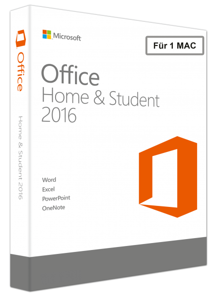 Microsoft Office 2016 Home and Student für MAC, PKC -NEU-