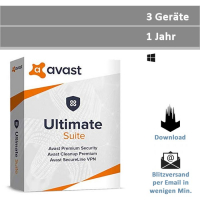Avast Ultimate Suite, 3 PC - 1 Jahr / www.software-shop.com.de Avast Ultimate Suite, 3 PC - 1 Jahr / www.software-shop.com.de