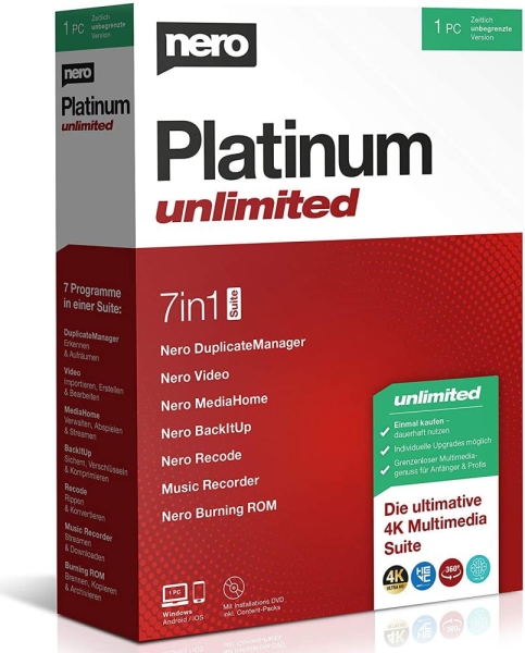 Nero Platinum Unlimited 2023 - www.software-shop.com.de