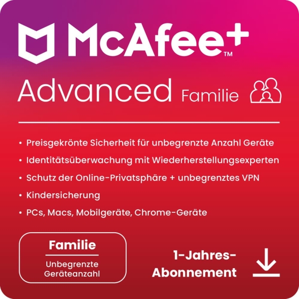 McAfee Advanced Family - www.software-shop.com.de