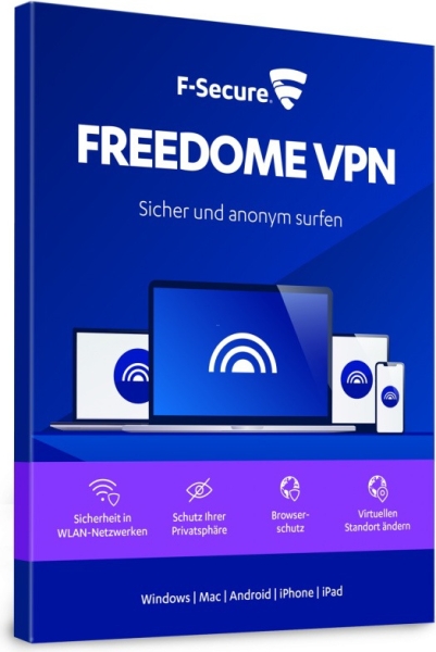 F-Secure Freedome VPN, 3 Geräte - 2 Jahre, Download