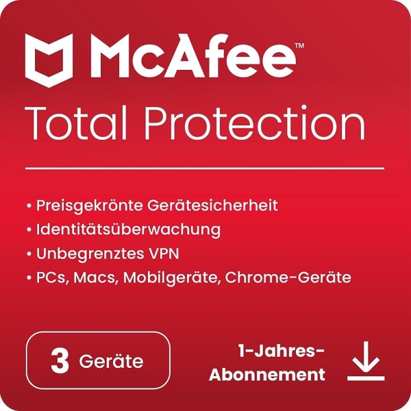 McAfee Total Protection 2023 - www.software-shop.com.de