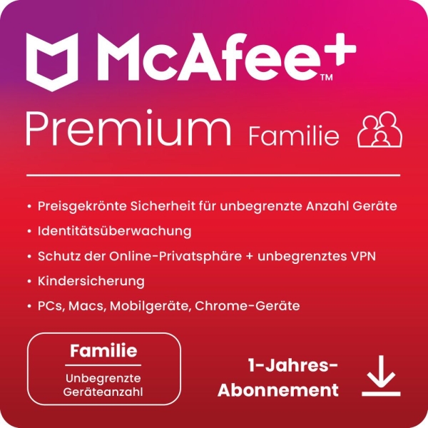 McAfee Premium Family - www.software-shop.com.de