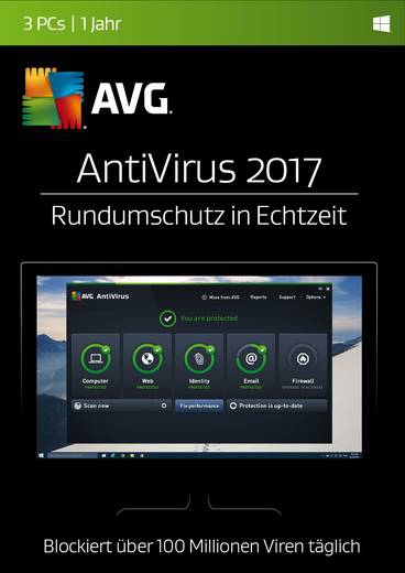 AVG Anti-Virus 2017, 1 PC - 1 Jahr, Download